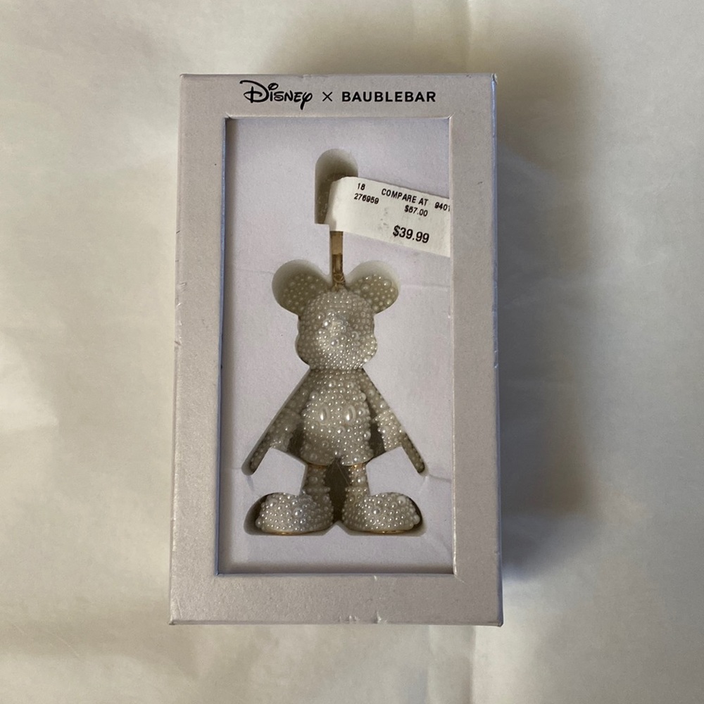 Disney x BaubleBar Mickey Mouse Disney Bag Charm: PEARL 🤍